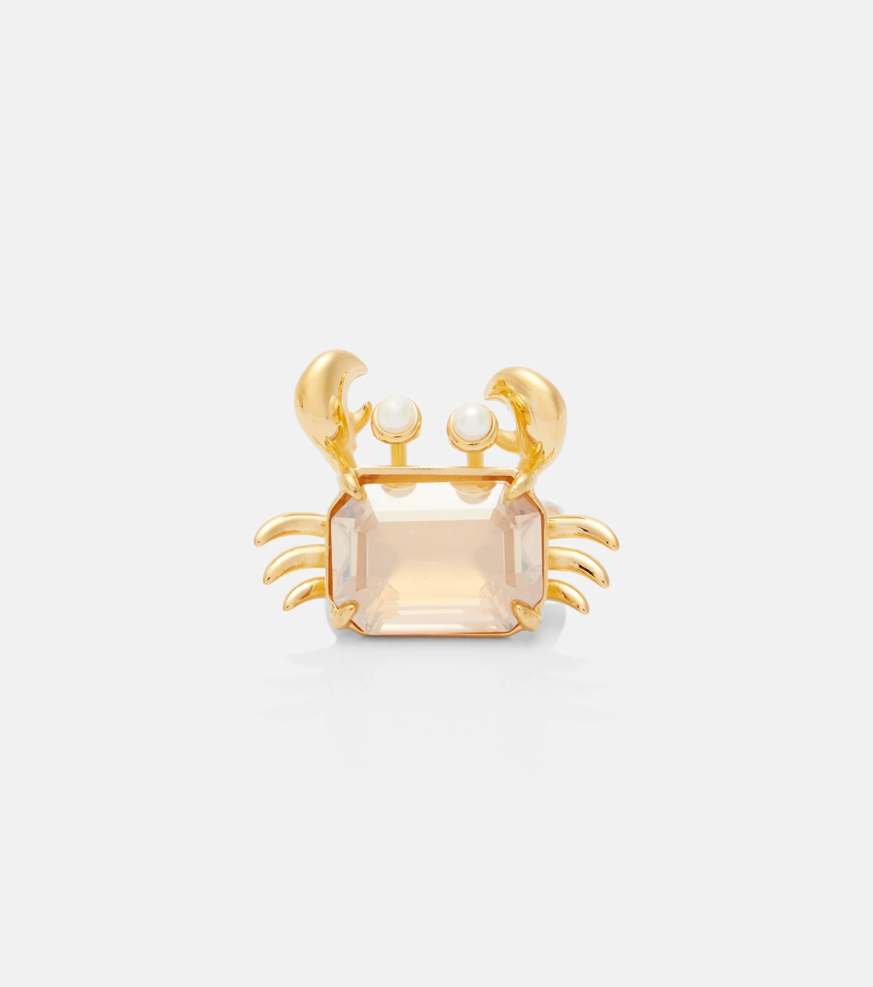 Crab embellished ring - 1