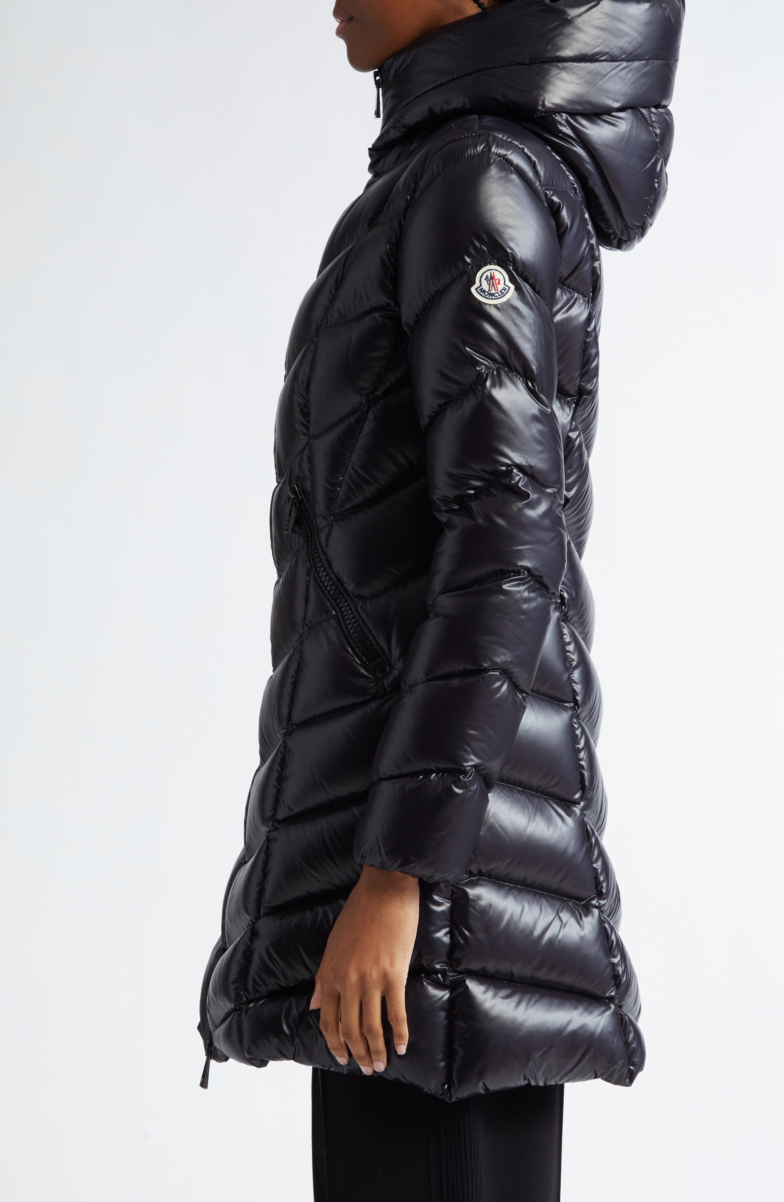 Moncler Marus Hooded Down Puffer Jacket in Black at Nordstrom - 3