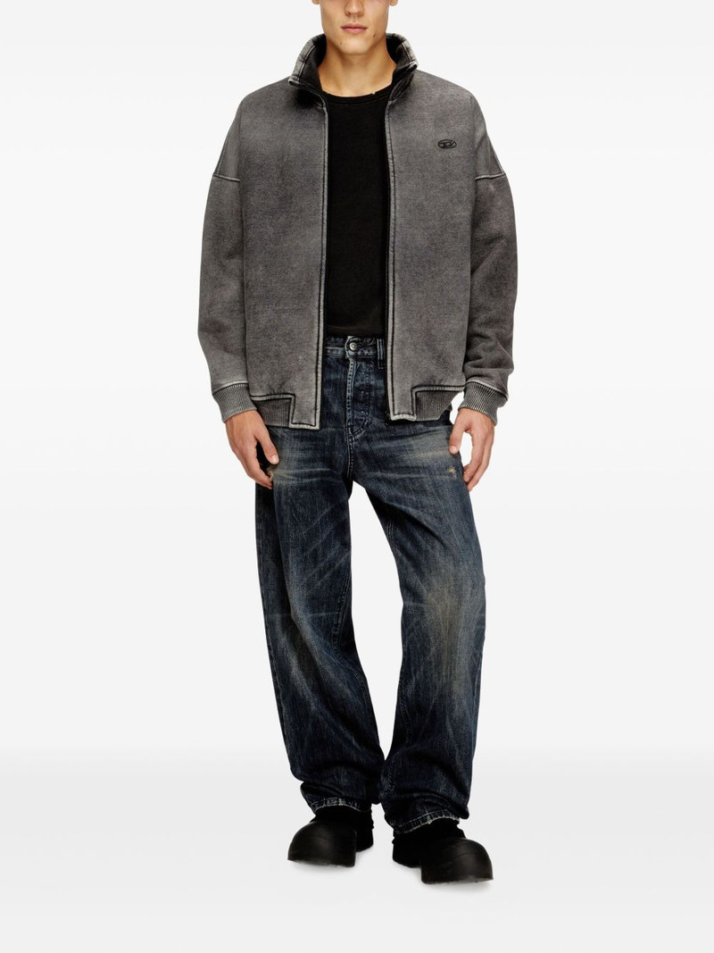 Diesel full-zip embroidered jacket outlook