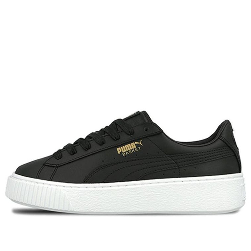 (WMNS) PUMA Basket Platform Core 'Black Gold' 364040-03 - 1
