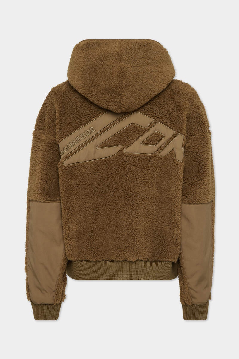 ICON TEDDY LOOSE HOODIE - 2