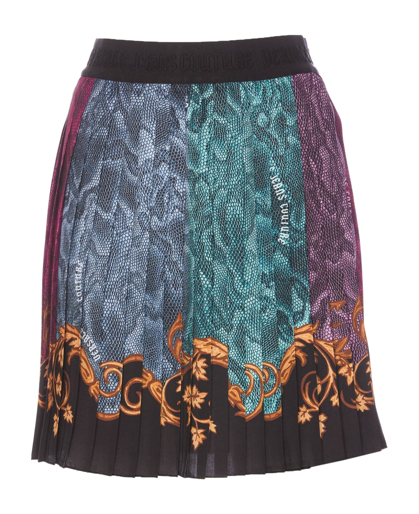 Logomania Pleated Mini Skirt - 1