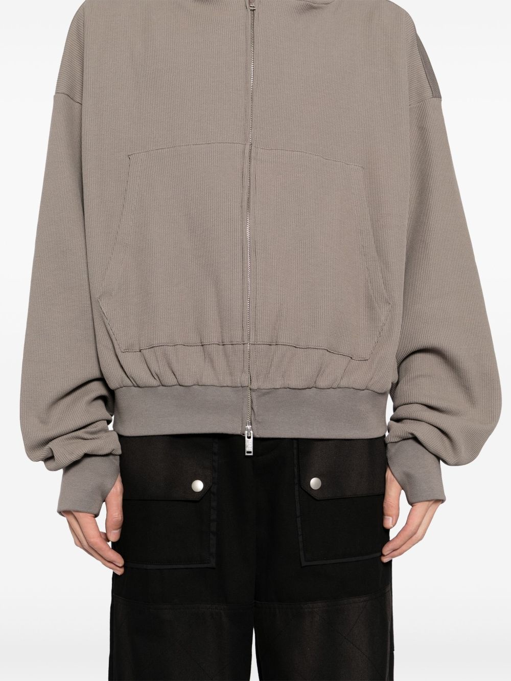 waffle-effect hoodie - 5