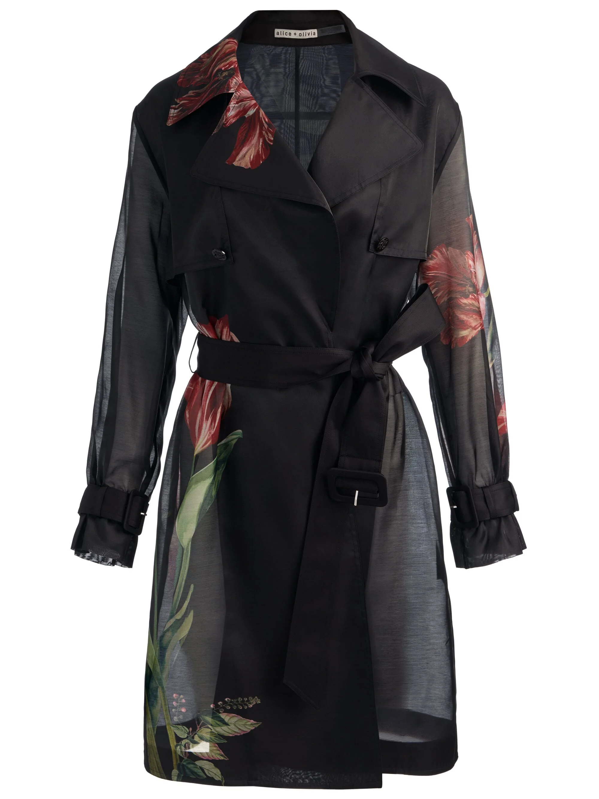 SILVIA SHEER MIDI TRENCH - 1