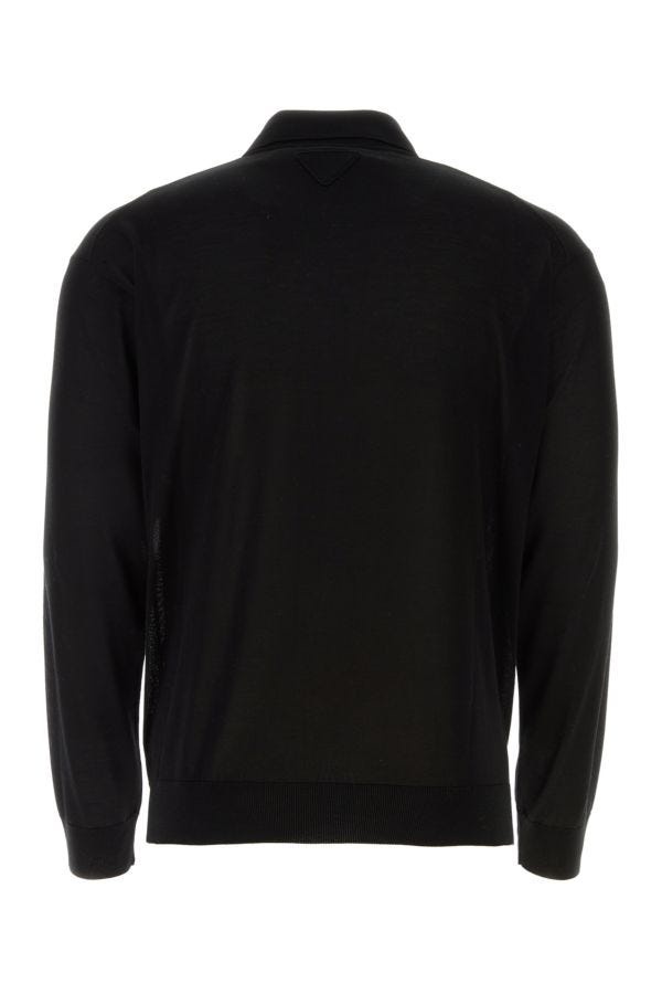 Prada Man Black Silk Cardigan - 2