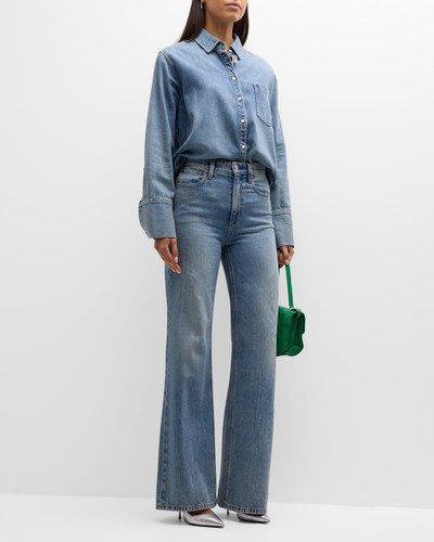 Alice + Olivia Weezy High-Rise Wide-Leg Jeans outlook