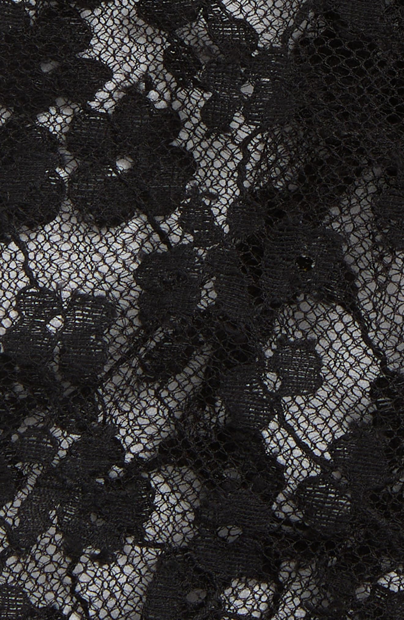 Valentino Garavani VLOGO Sheer Floral Lace Gloves in N06 Nero/Oro at Nordstrom - 3