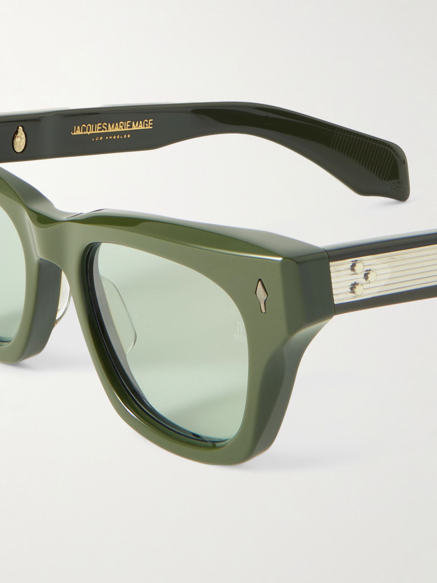 Dealan Square-Frame Acetate Sunglasses Green - 3