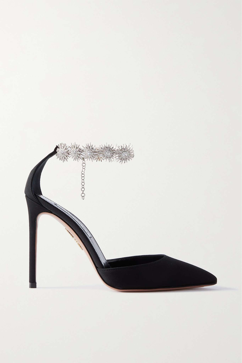Comet 105 crystal-embellished faille sandals 1