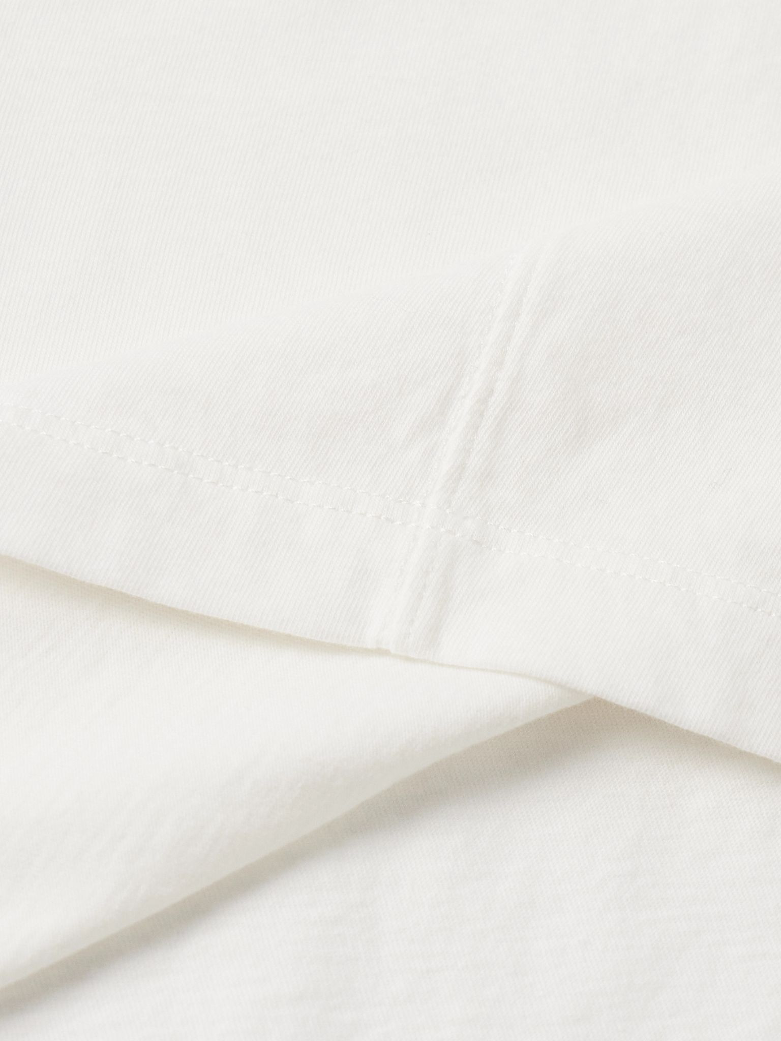 Brad Cotton-Jersey T-Shirt White - 4