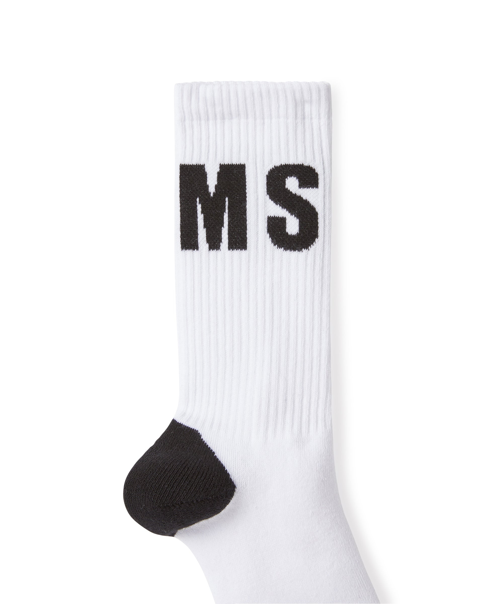 Solid color cotton socks with MSGM logo - 2