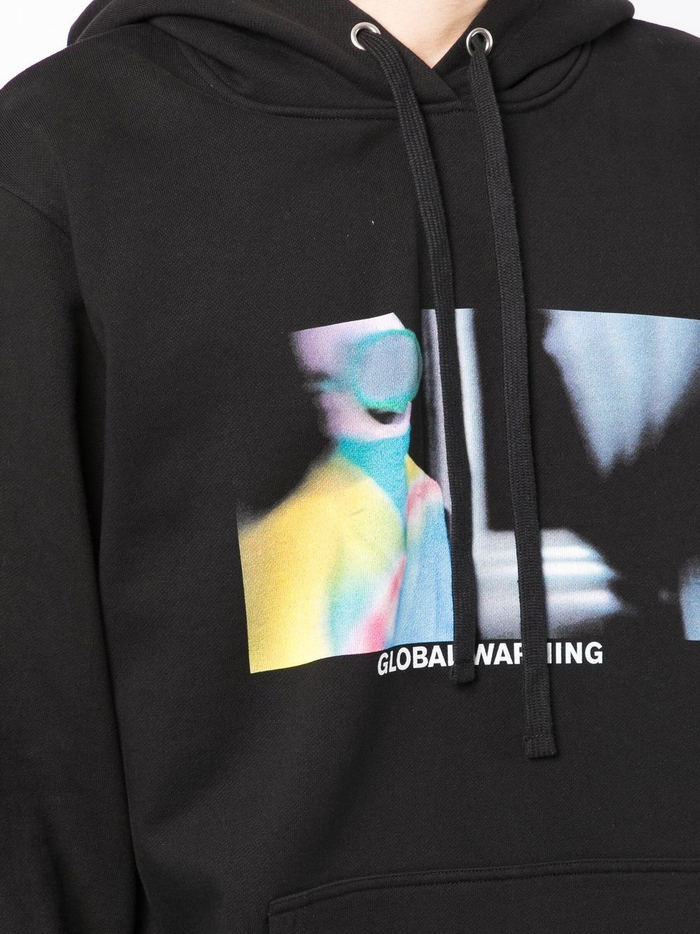 'Global Warming' drawstring hoodie - 5