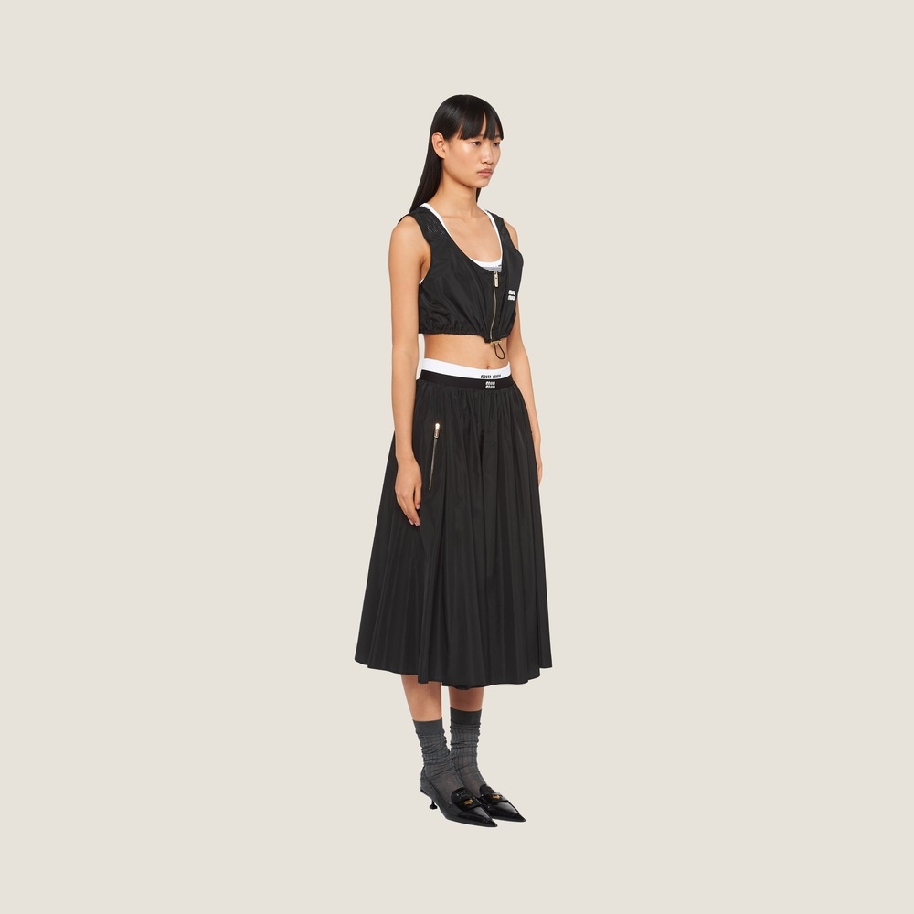 Full technical silk skirt - 5