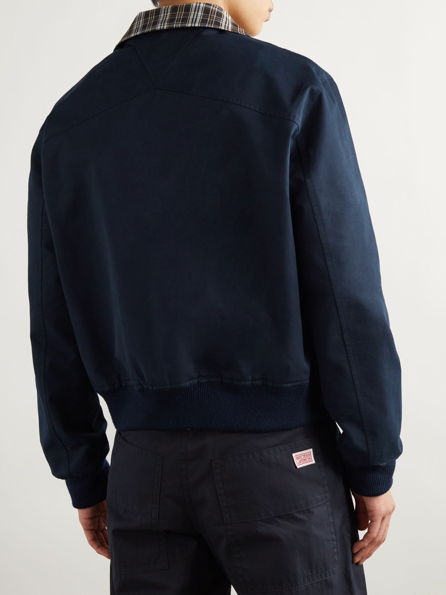 Reversible Cotton-Drill Blouson Jacket Navy - 4