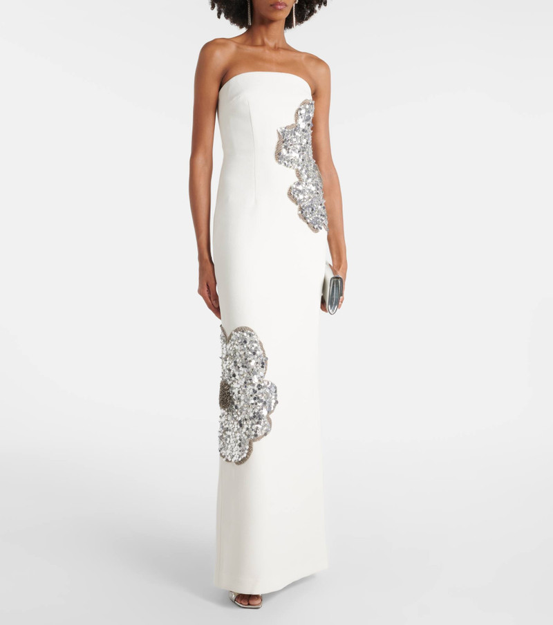 REBECCA VALLANCE Layana strapless embellished gown outlook