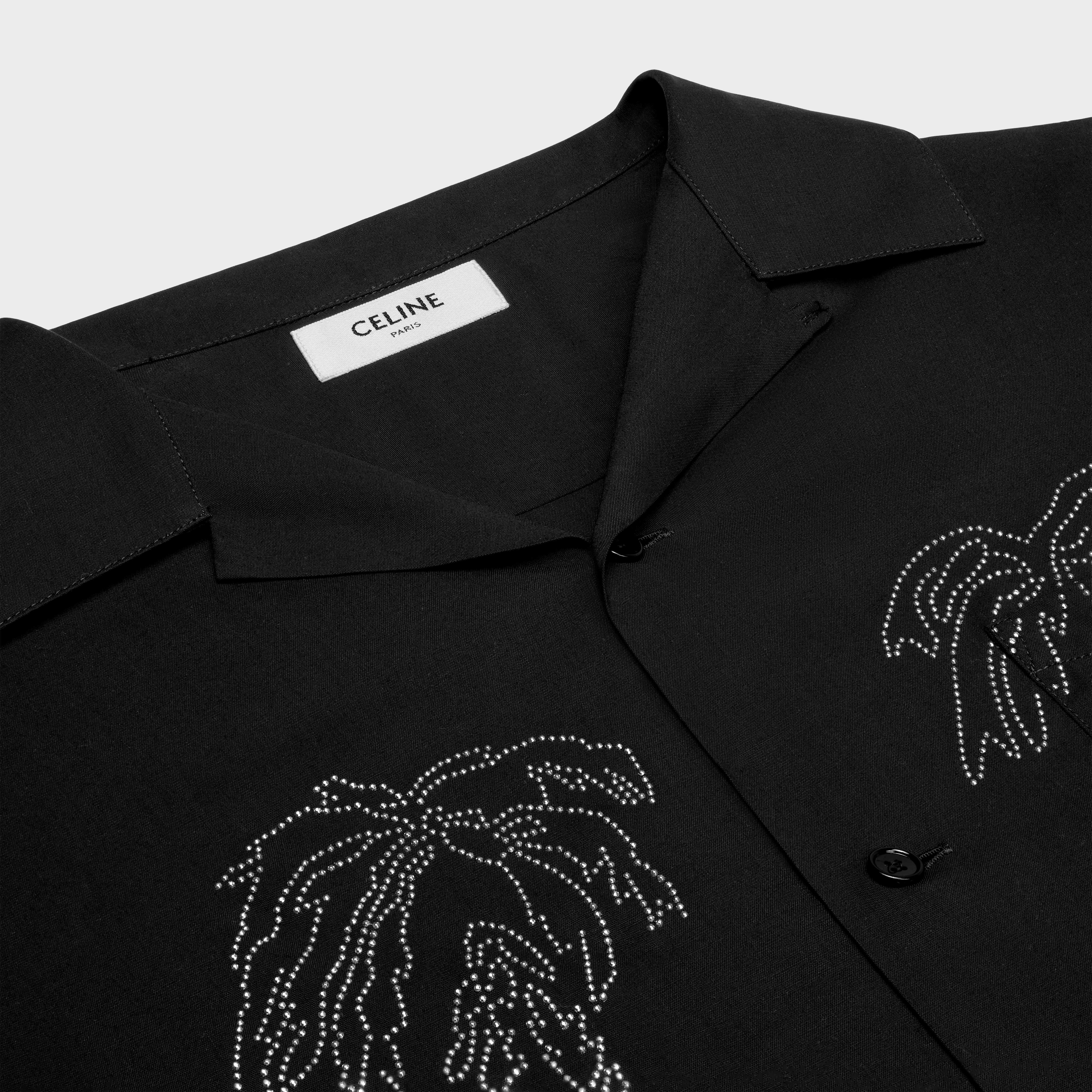 Embroidered Hawaiian shirt in viscose - 3