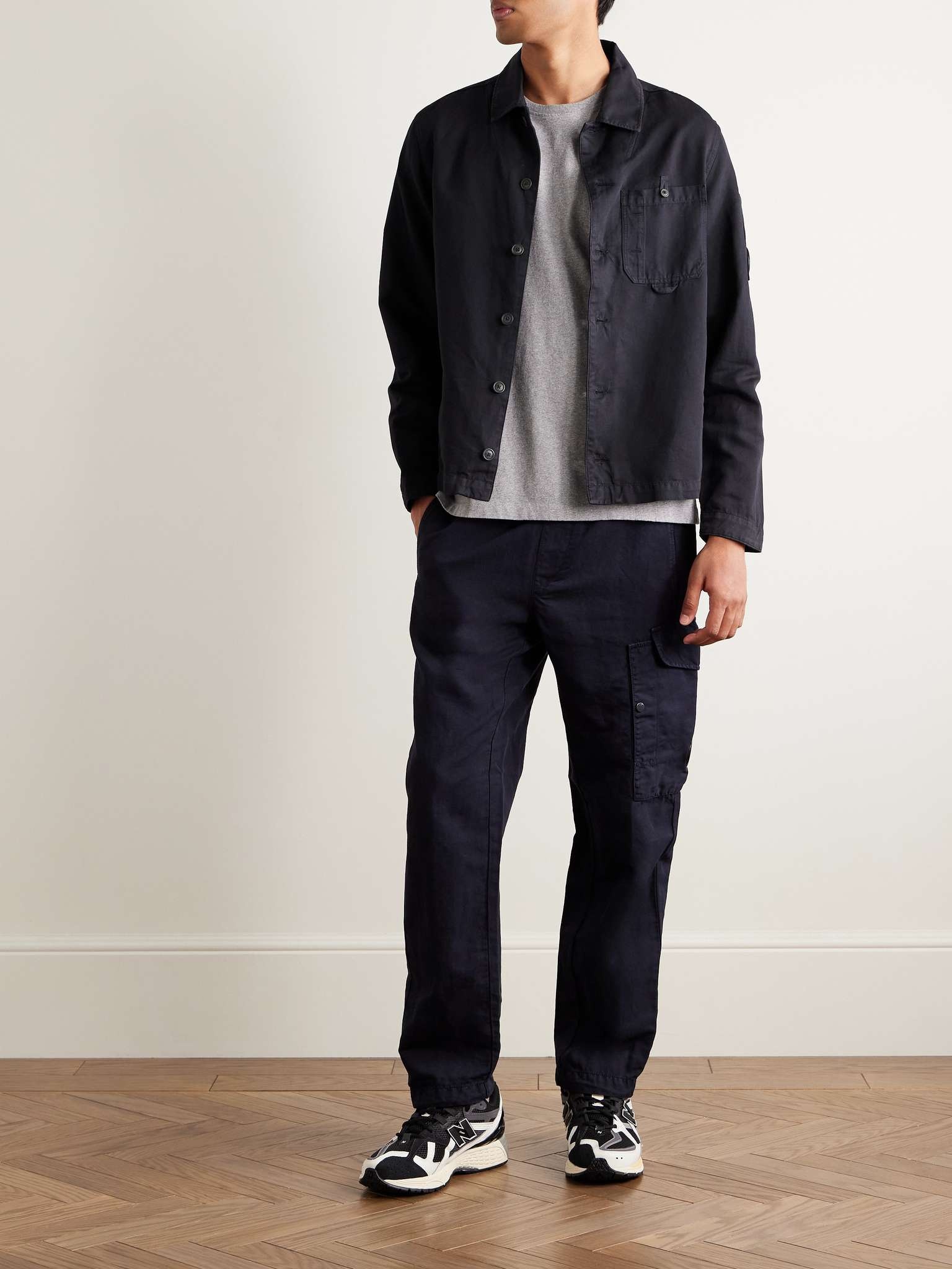 Logo-Appliquéd Cotton and Linen-Blend Overshirt - 2