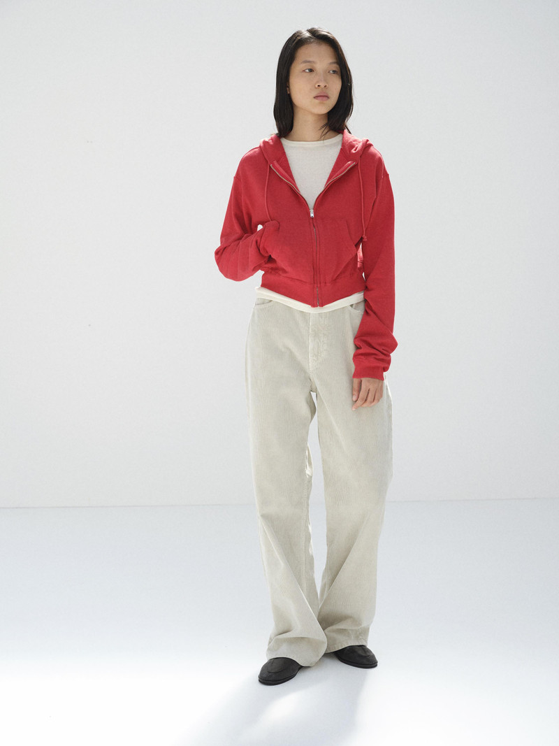 AURALEE HIGH TWIST LIGHT SWEAT ZIP PARKA outlook