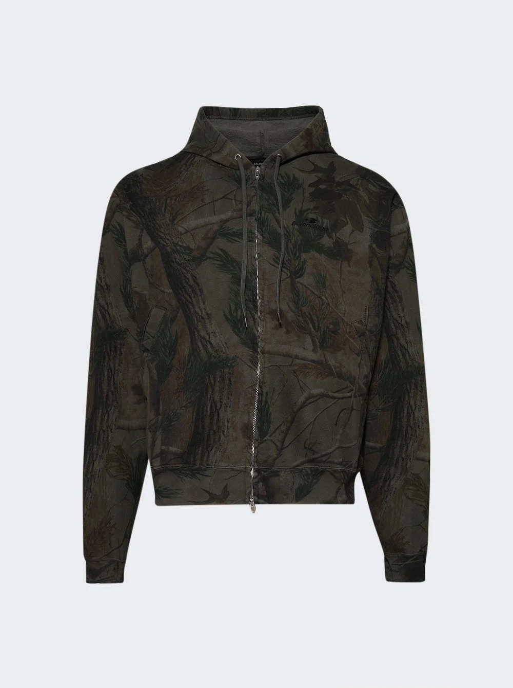 Oversize Zip Up Forest Green - 1