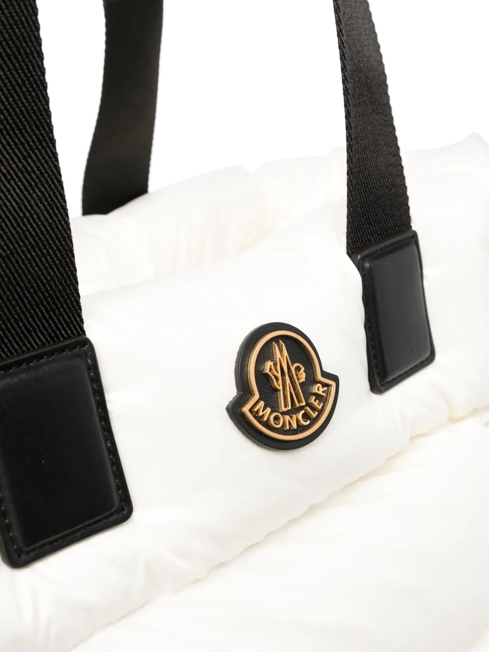 padded logo-patch tote bag - 4