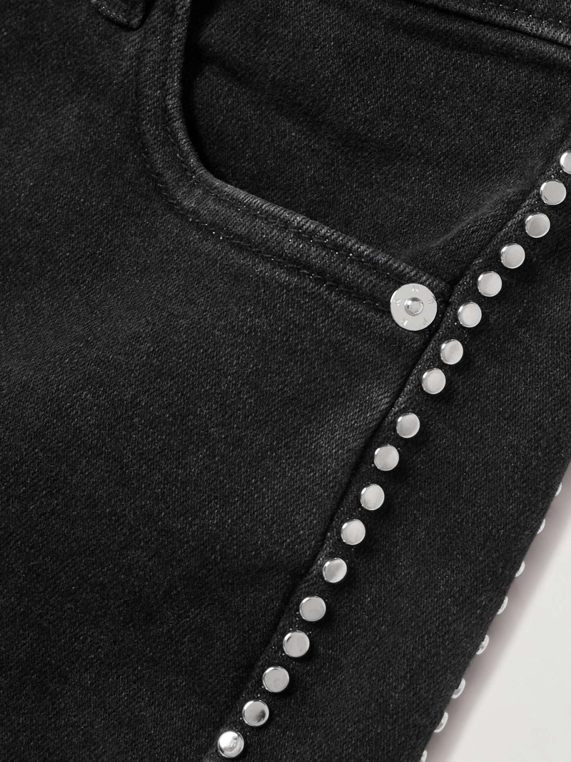 Le Sleek embellished cropped high-rise straight-leg jeans 7