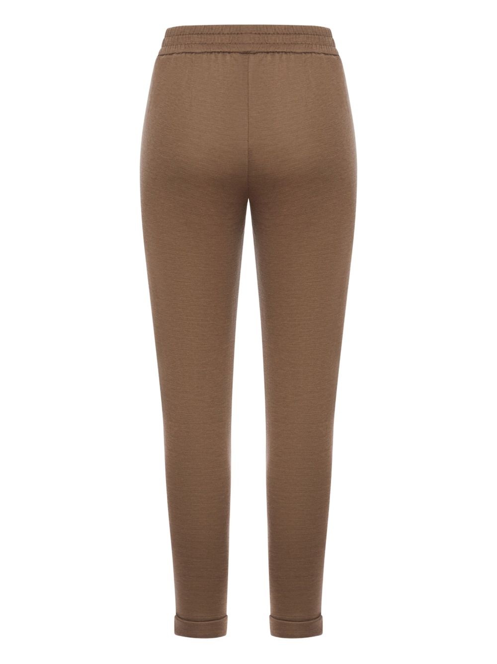 drawstring-waist tapered trousers - 2