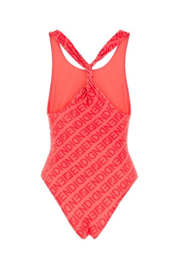 Fendi Woman Printed Stretch Nylon Swimsuit - 2