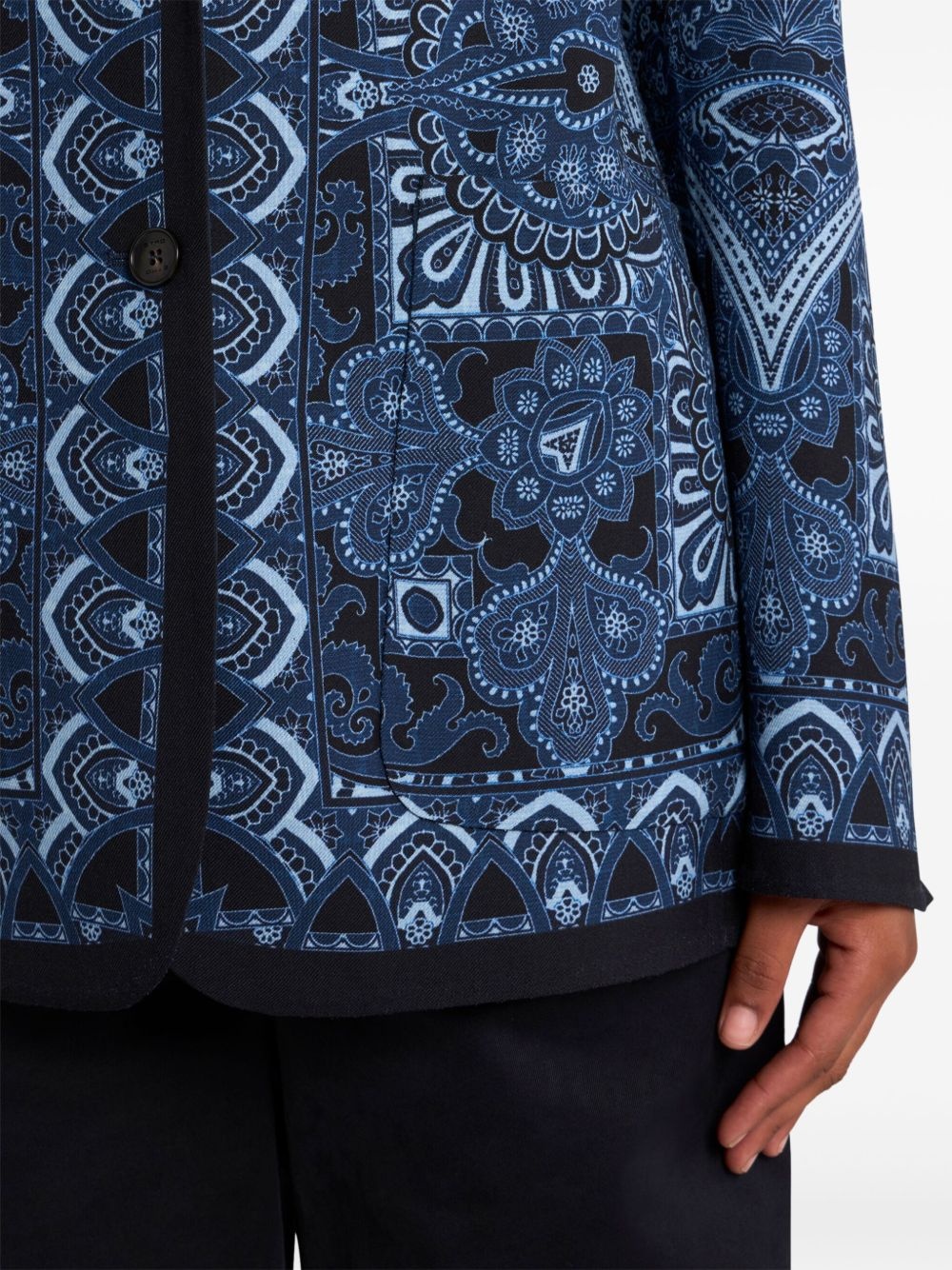 printed reversible blazer - 4