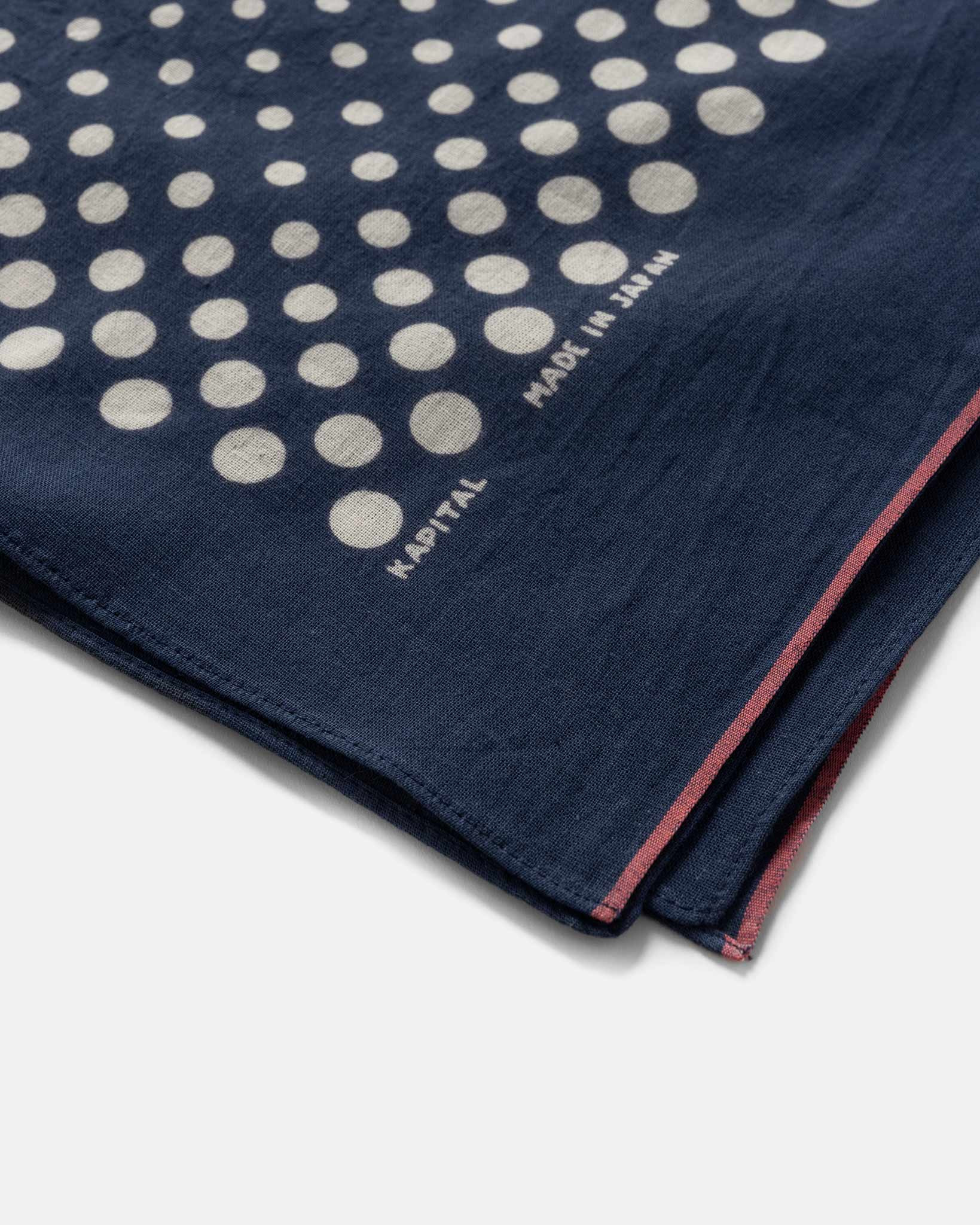 Fastcolor Selvedge Bandana (Coco Swallowtail) Navy - 2
