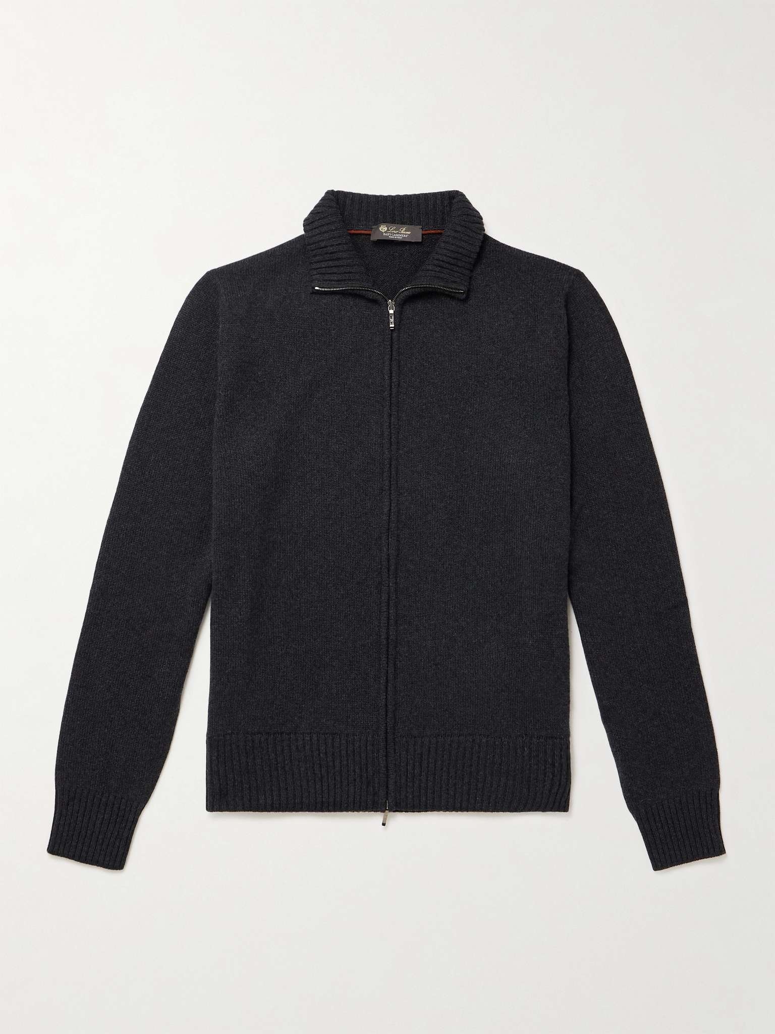 Cashmere Zip-Up Sweater - 1