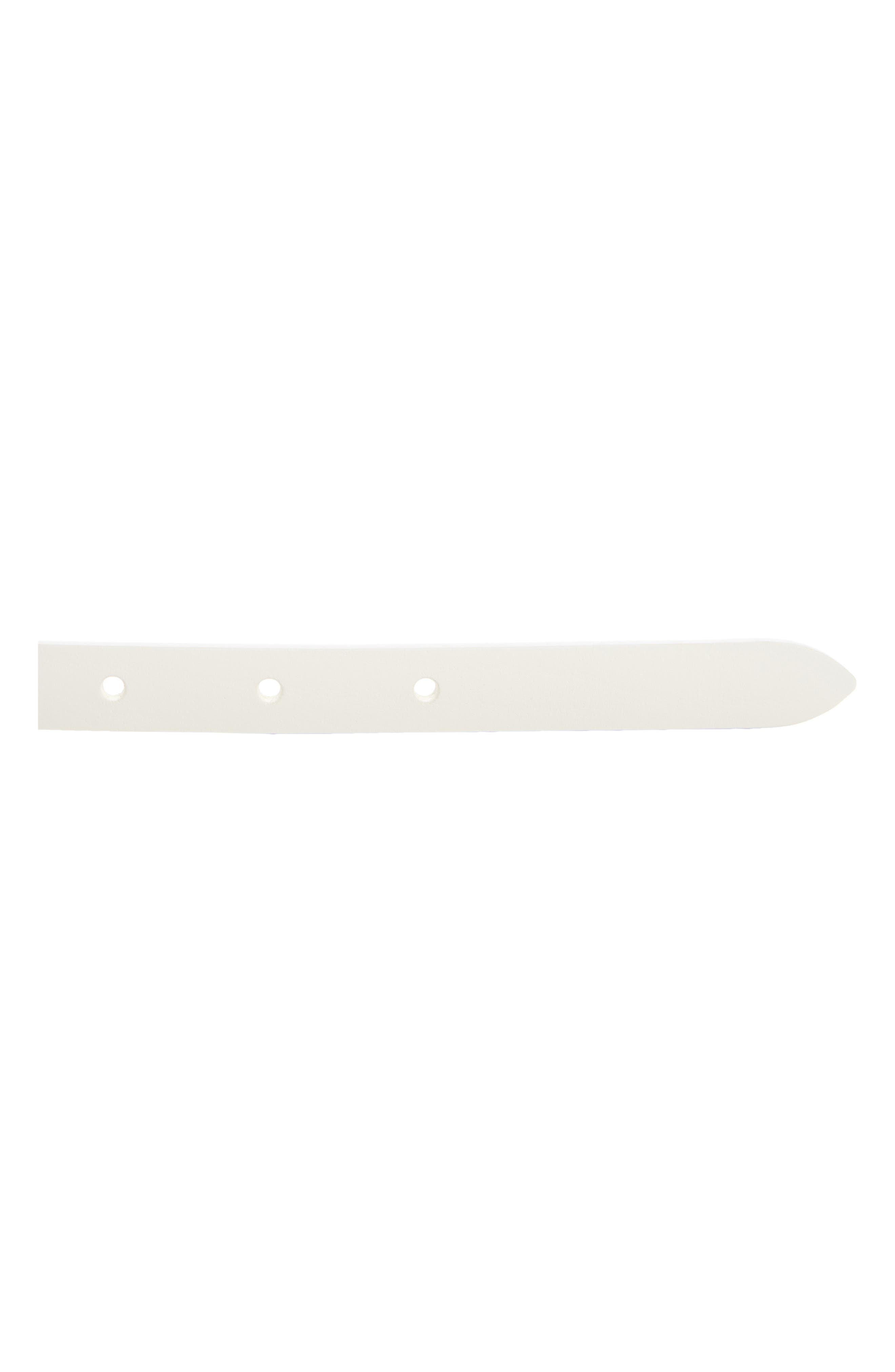 Isabel Marant Odena Faithful Leather Belt in Chalk/Silver at Nordstrom - 2