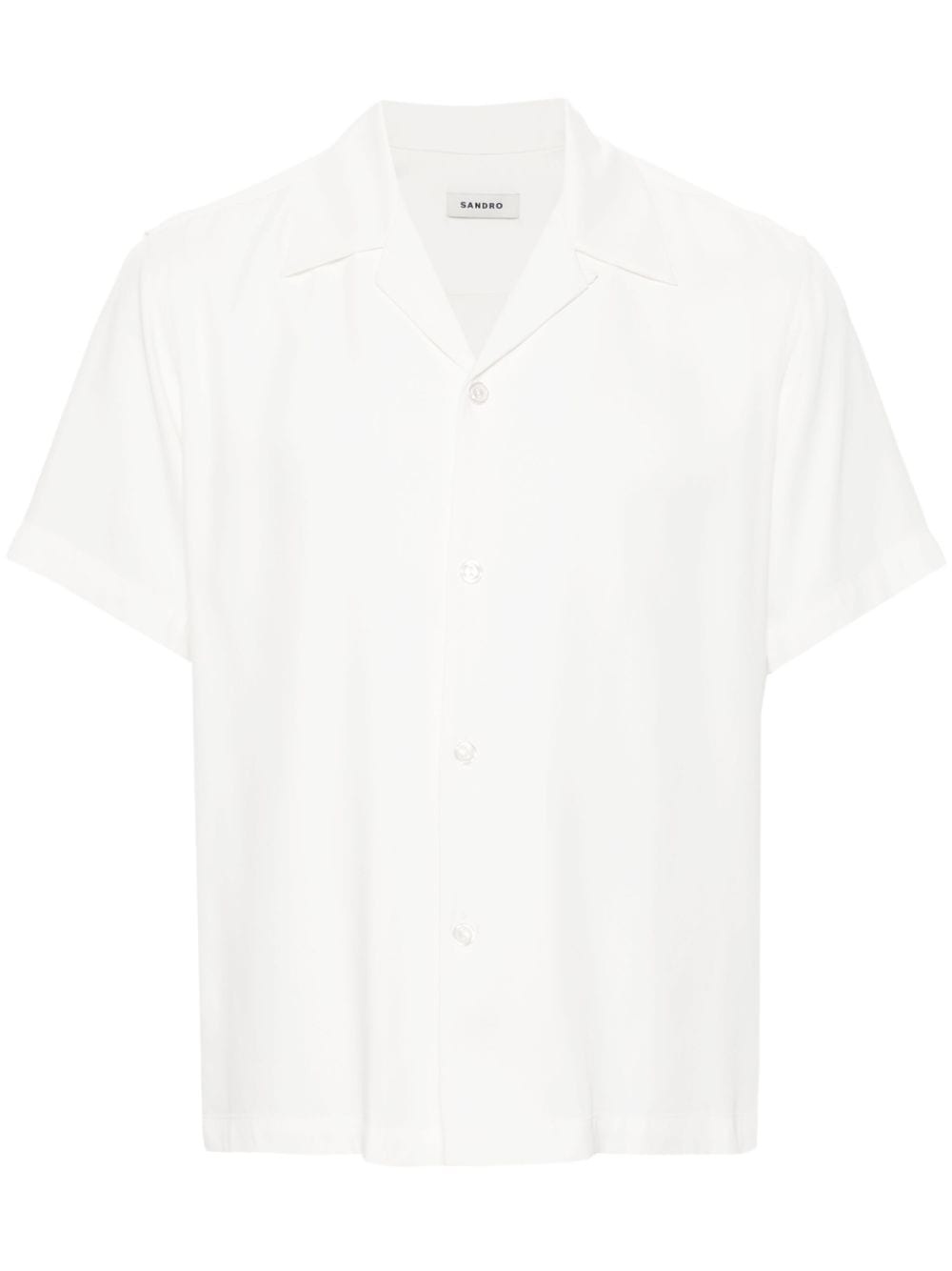 camp-collar short-sleeve shirt - 1