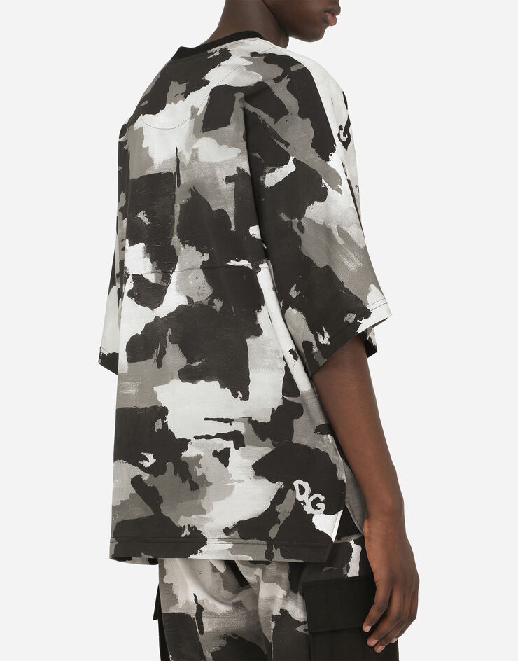 Camouflage-print cotton t-shirt - 6