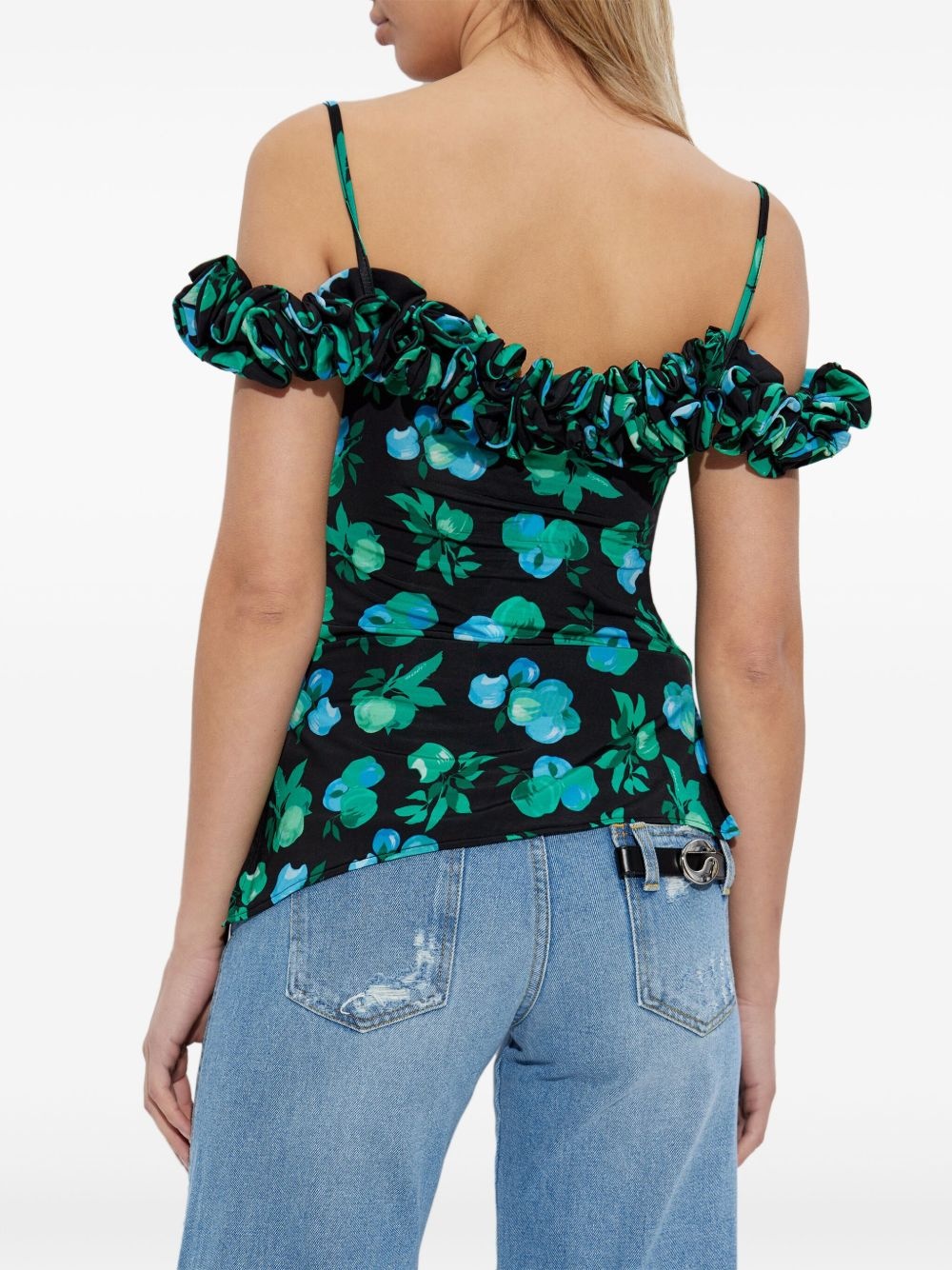 floral-print blouse - 4