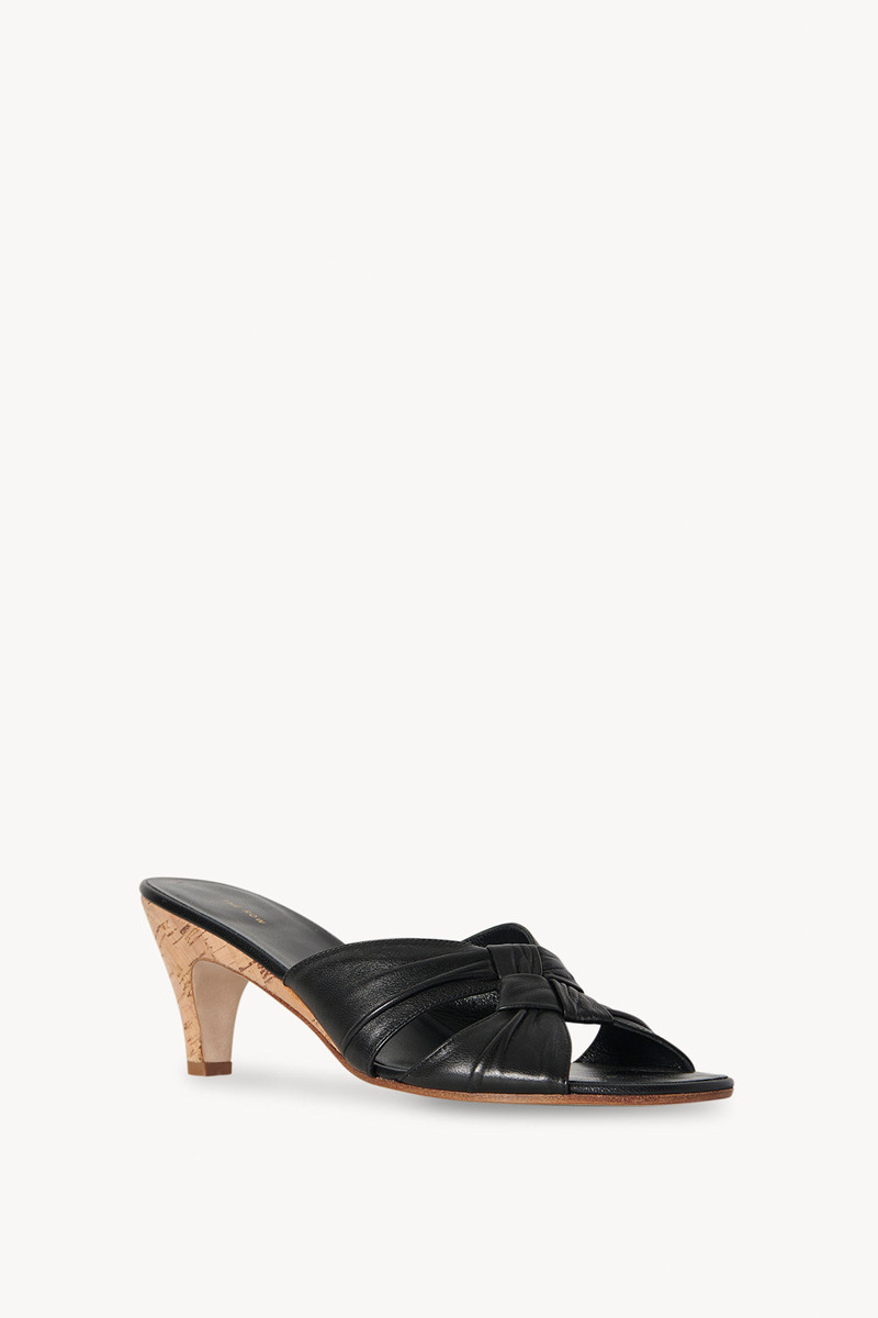 The Row Soft Knot Pump in Leather outlook