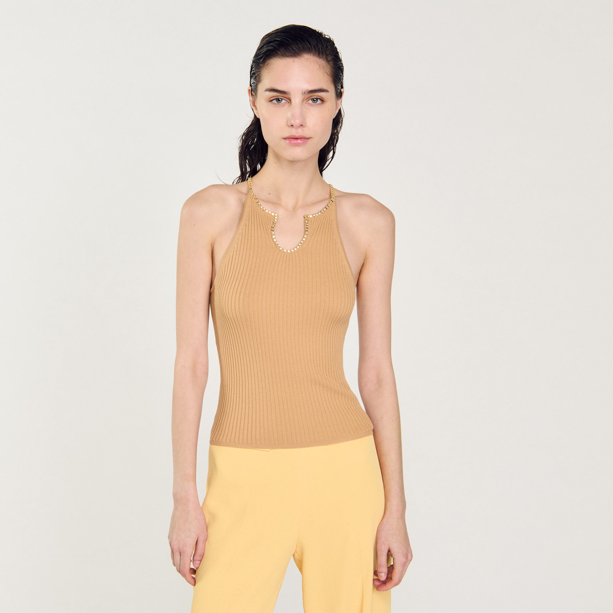 VEST TOP WITH RHINESTONES - 5
