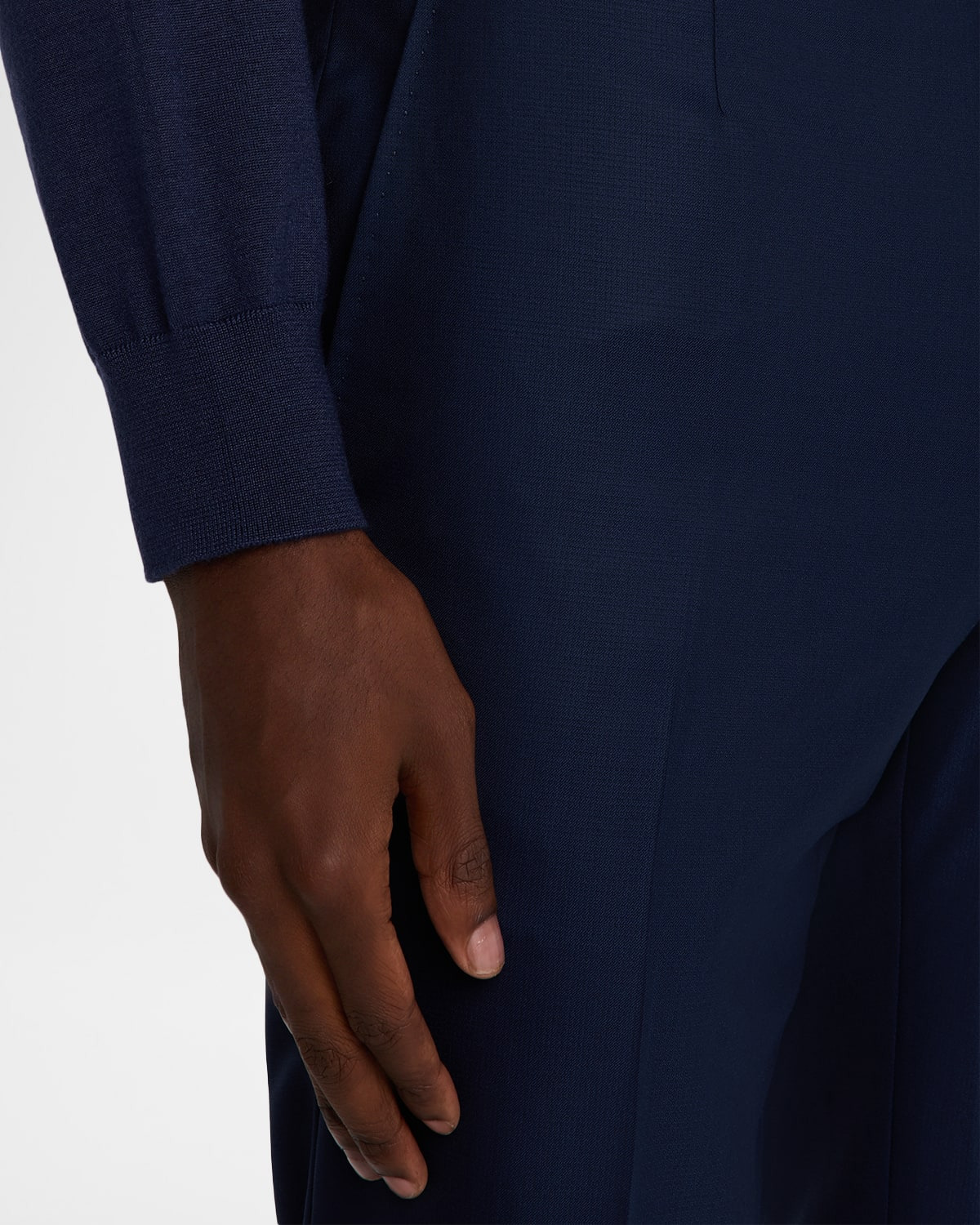 Men's Wool Textured Two-Piece Suit - 3