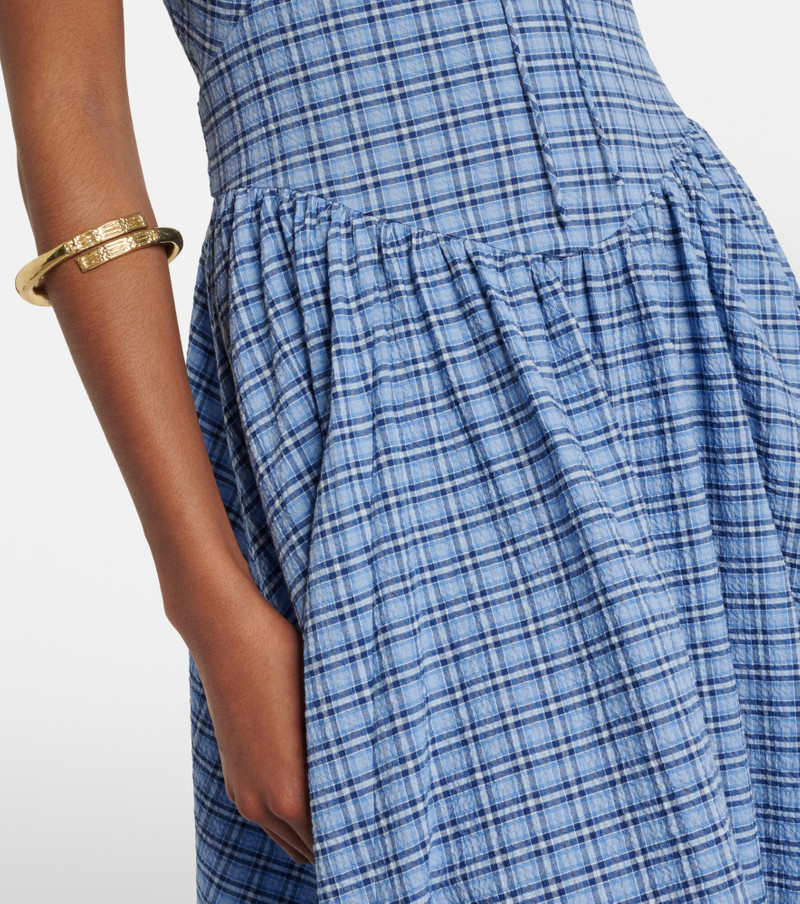 Edessa checked cotton midi dress 5