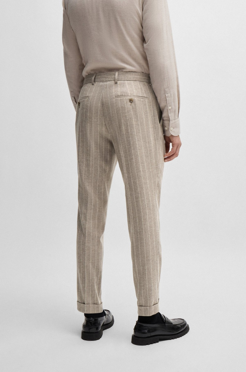 SLIM-FIT SUIT IN STRIPED WOOL 7