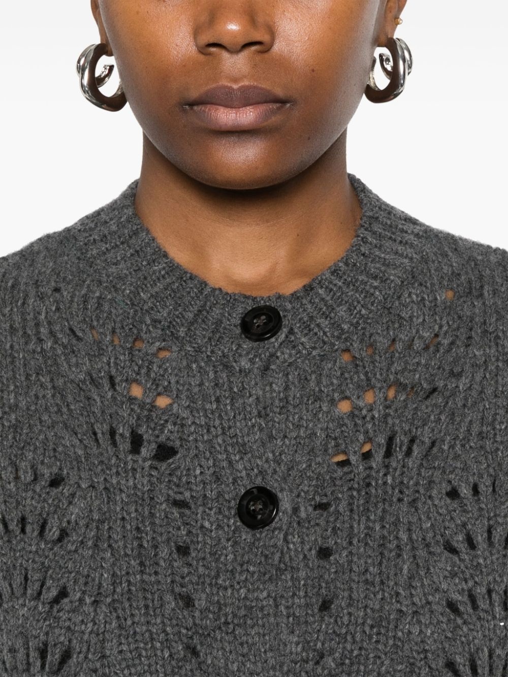 textured cardigan - 5