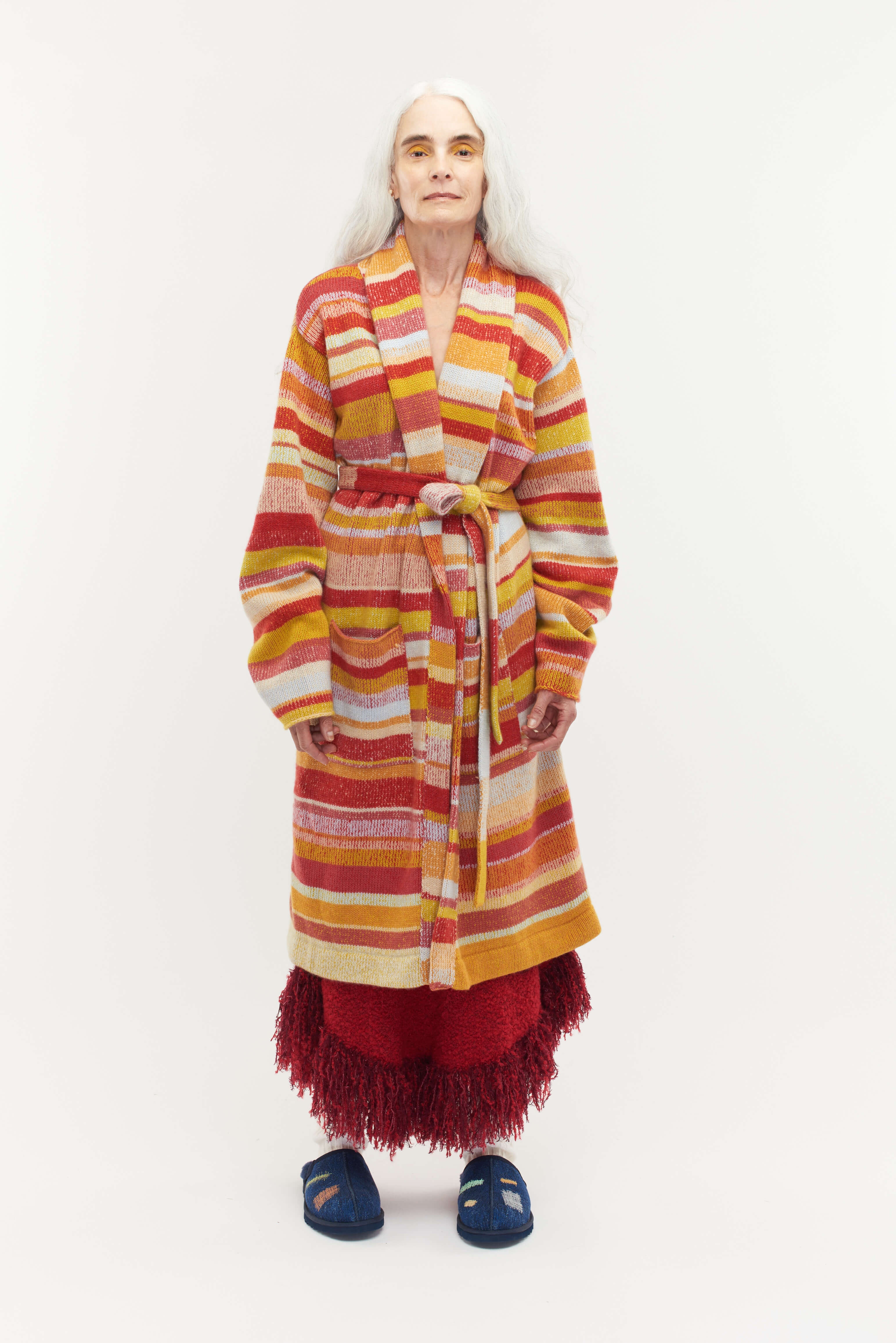 STRIPE SUPER SOFT ROBE - 4