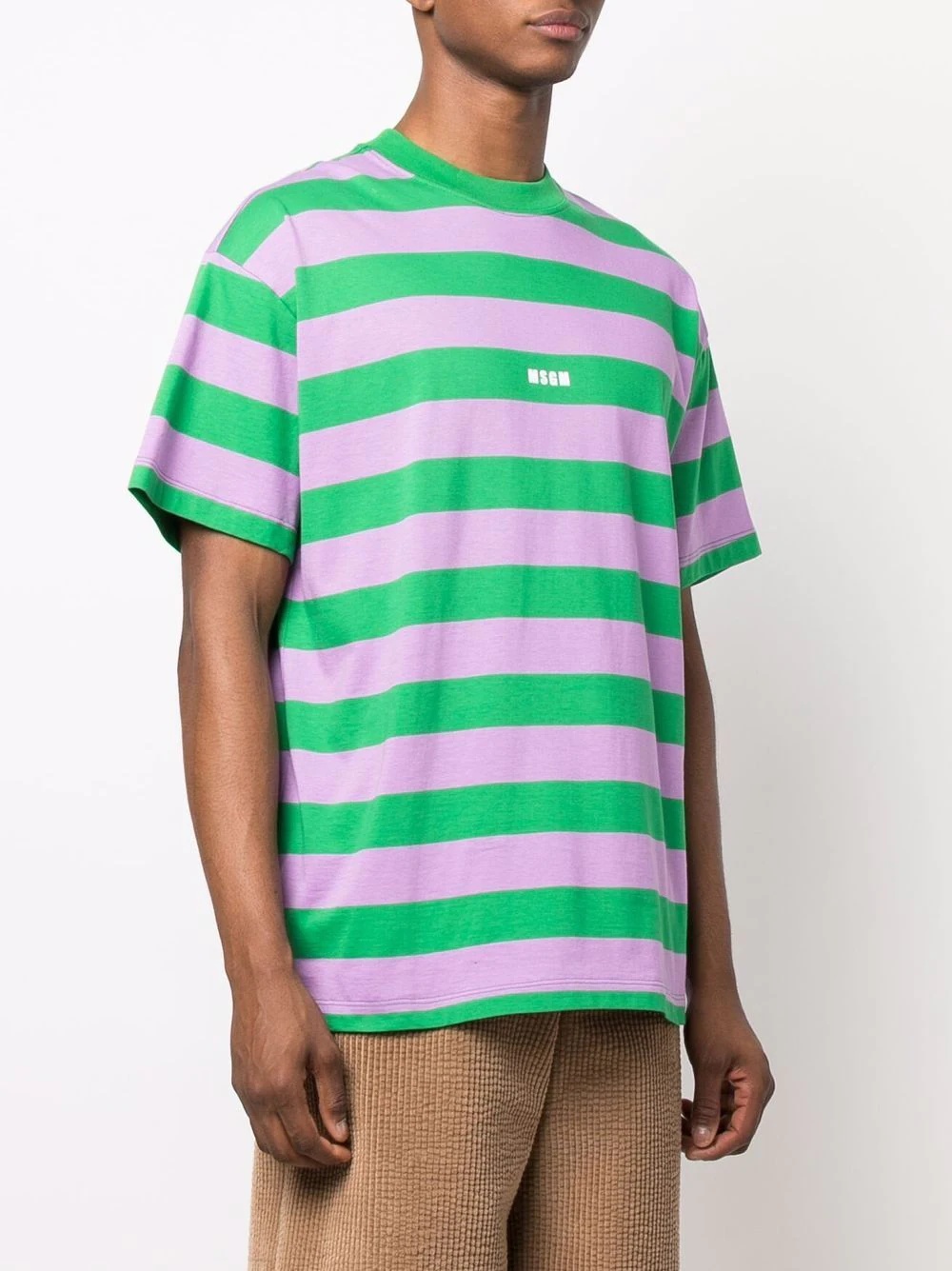 logo striped T-shirt - 3