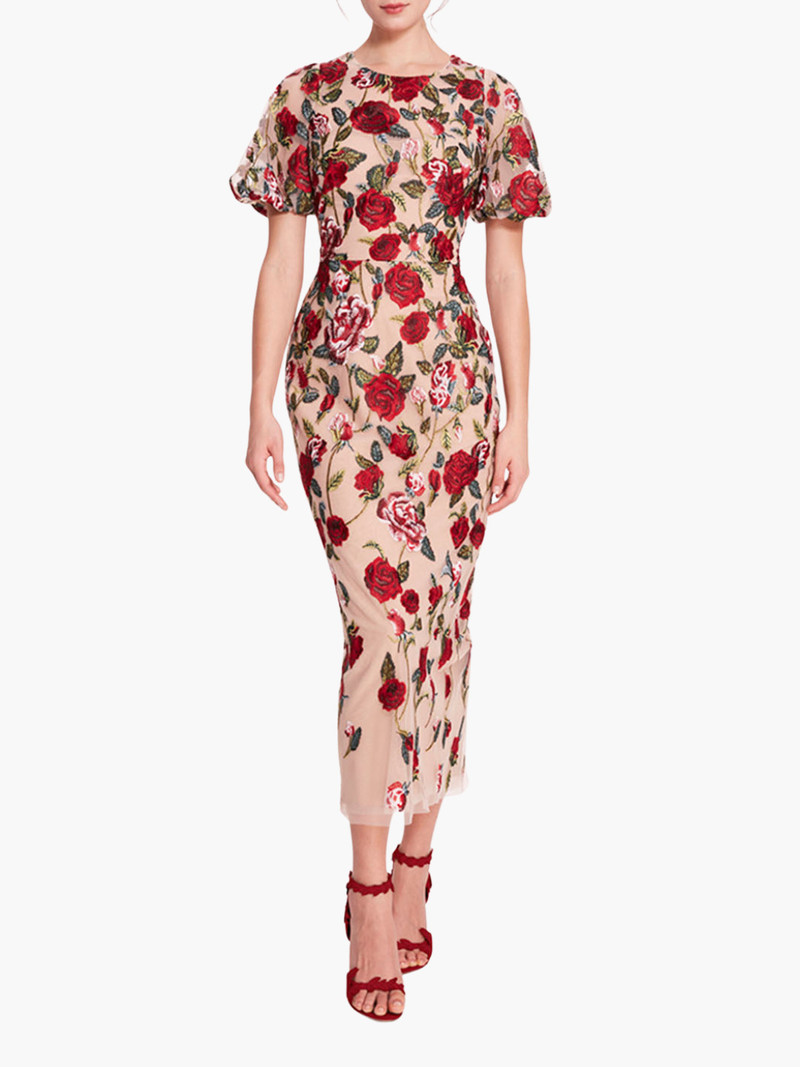 ROSES TULLE MIDI DRESS 1