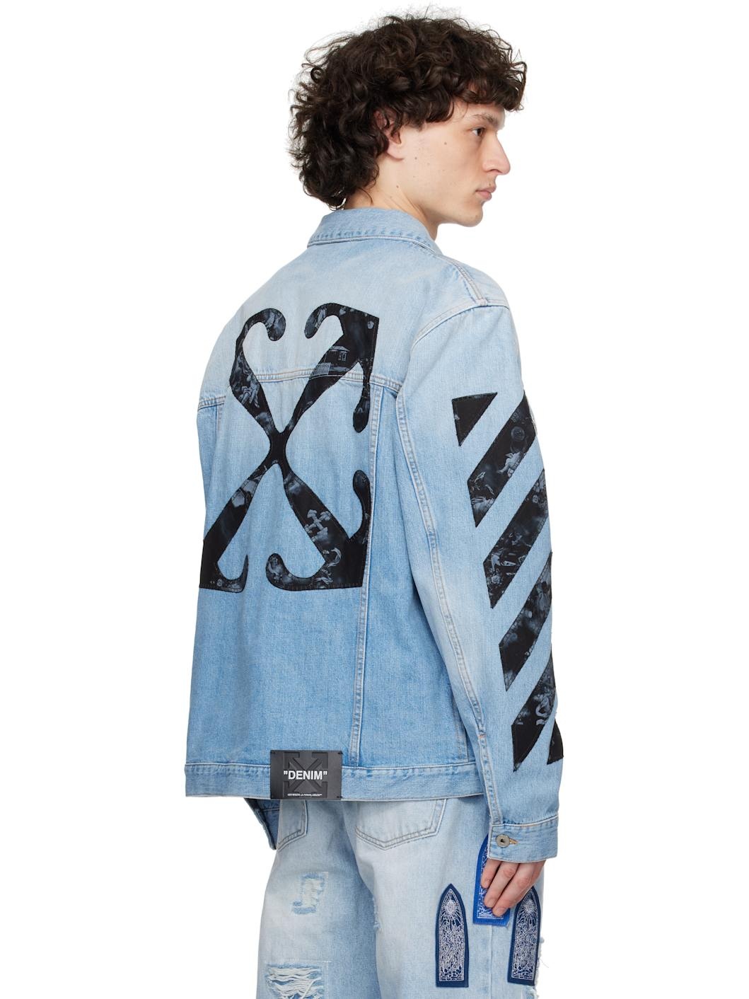 Blue Fresco Diag Arrow Skate Denim Jacket - 3