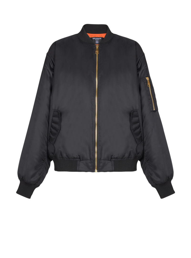 Printed nylon bomber jacket 1