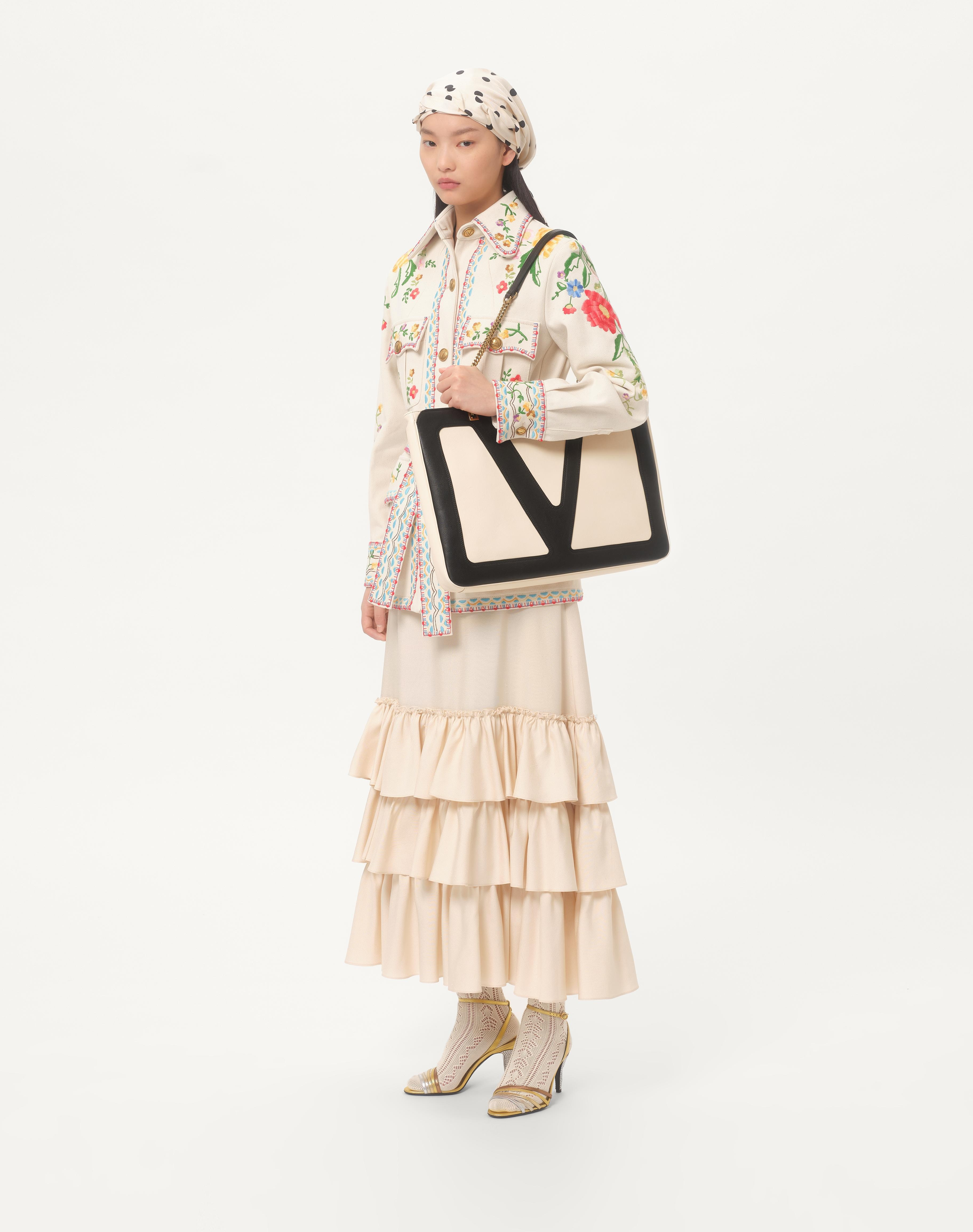 VALENTINO GARAVANI VIVA SUPERSTAR NAPPA LEATHER SHOPPER - 2