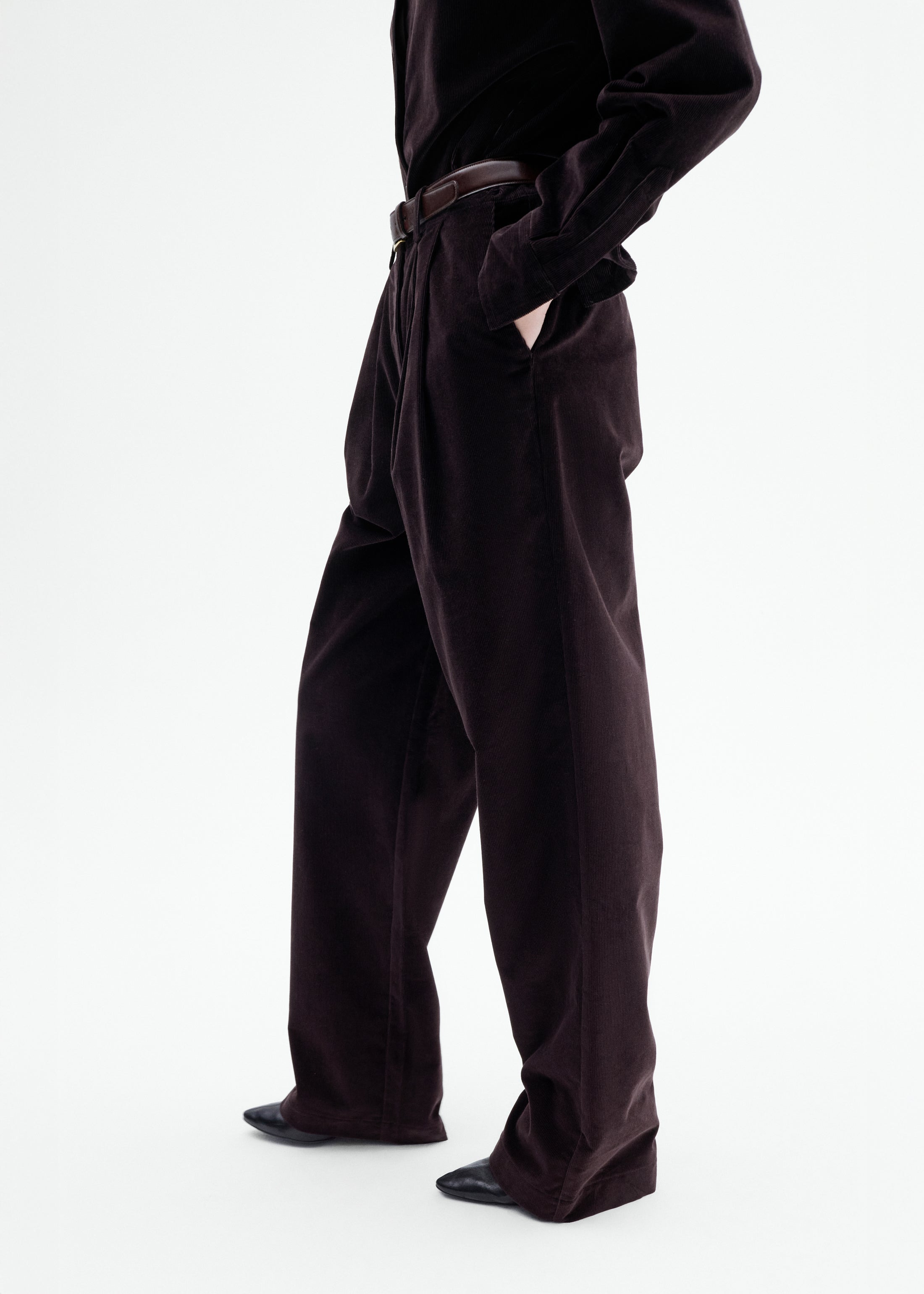Corduroy Wide Leg Pant - 2