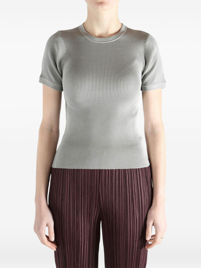RIER ribbed knit T-shirt outlook