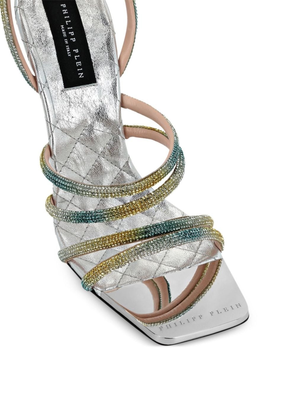 Mirror 120mm crystal-embellished sandals - 4