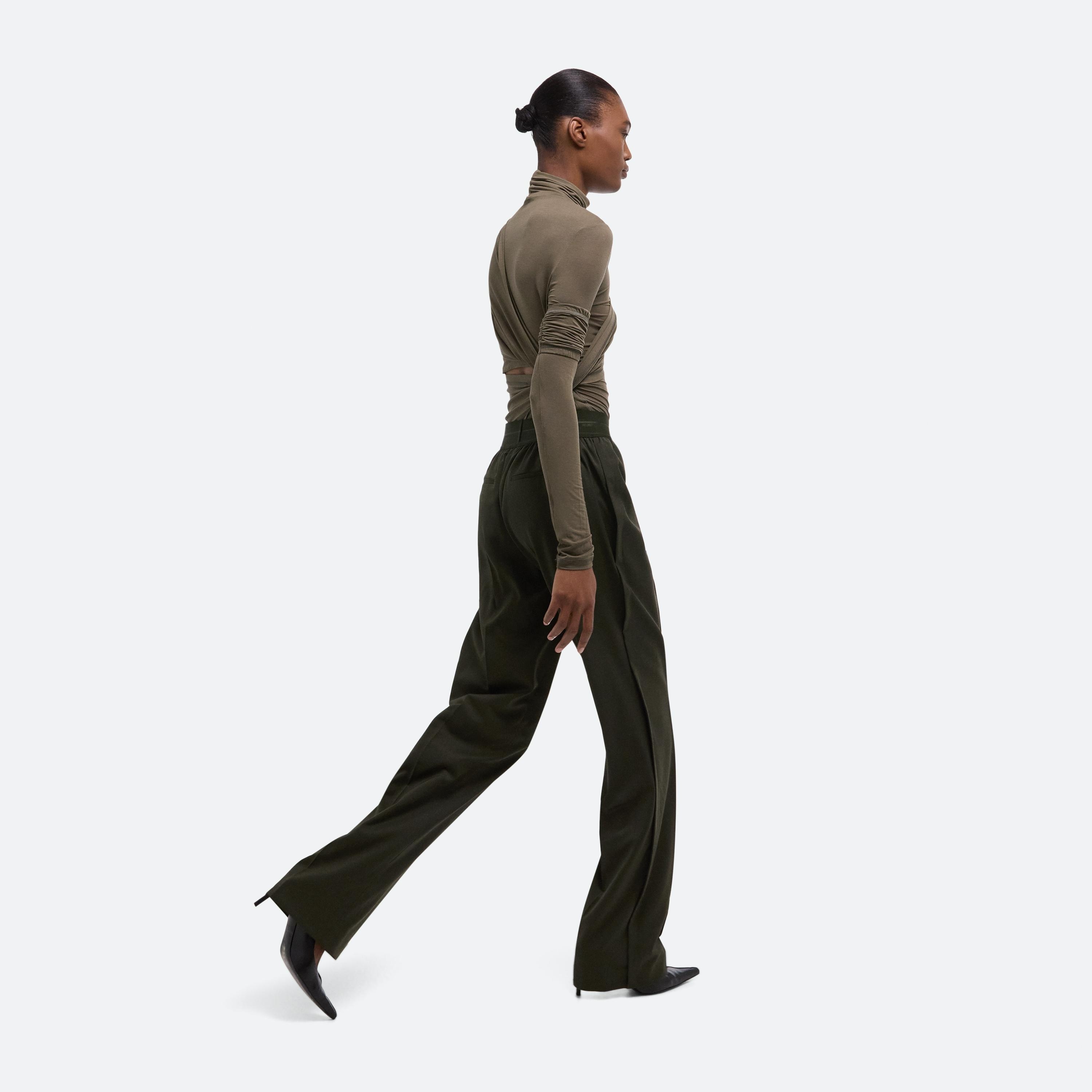WOOL CAR TROUSERS - 7